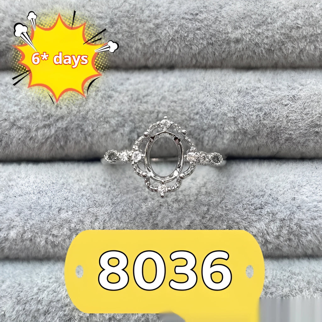 Oval denier ring with five-pointed star ornament in Korean style, copper construction with electroplating.
