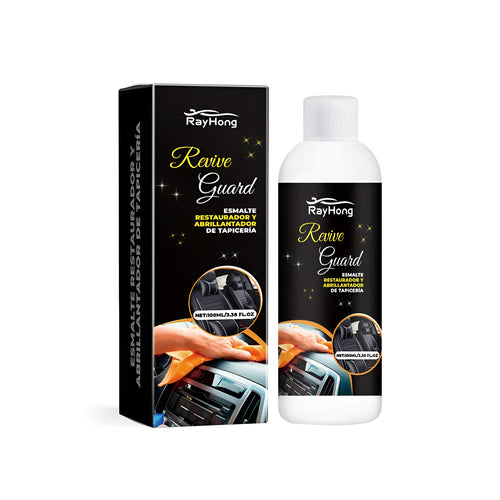 Box containing one bottle of automotive car polish for interior and exterior maintenance.