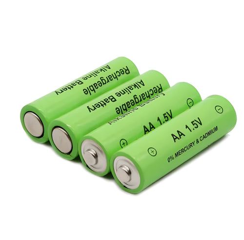 AA alkaline rechargeable battery with 3000mAh capacity and 1000 cycle rating.