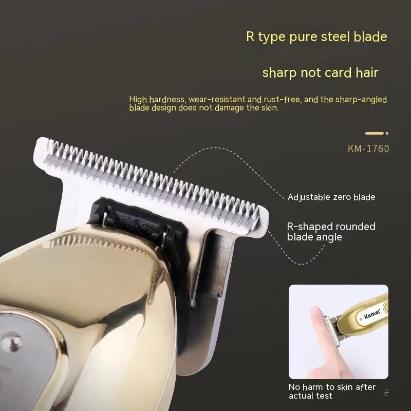 LCD digital display USB high power electric hair clipper with three limit combs 1mm 2mm 3mm rechargeable