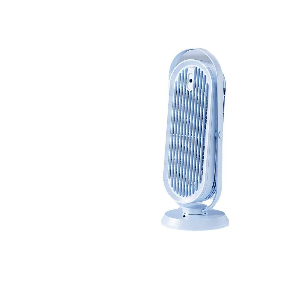 USB tower fan with humidification function in white, light blue or dark blue with remote control