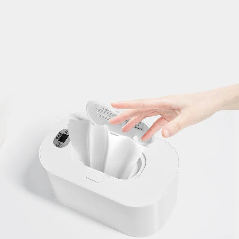 White USB baby wet wipe heater with PC body and constant temperature control