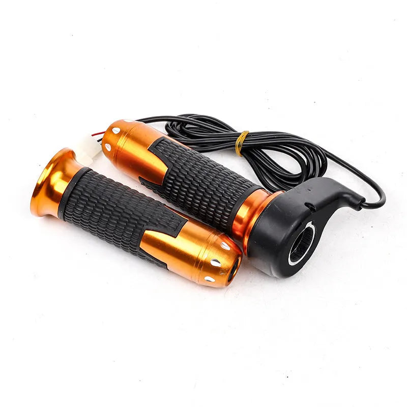 Three-speed rotating plastic handle for electric car accelerator conversion, shown with matching refuelling switch.