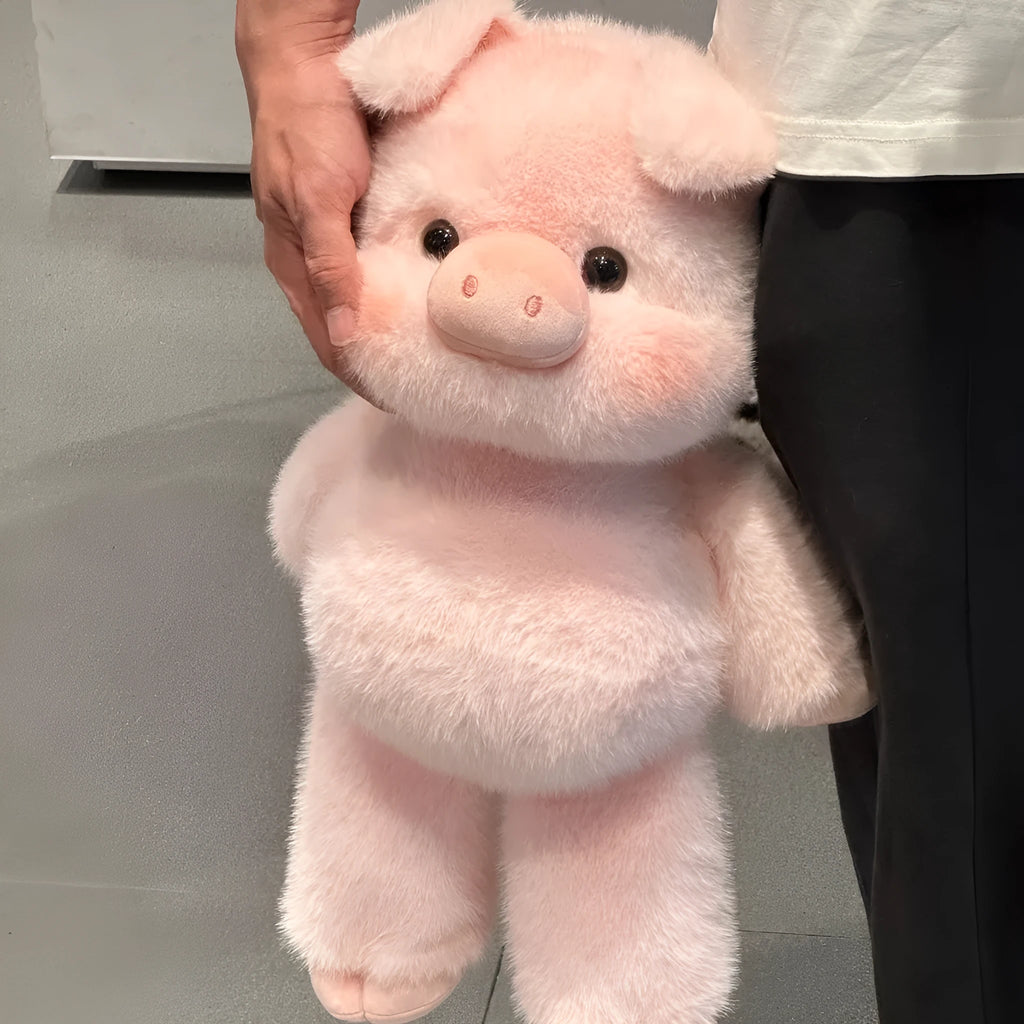 Cubs Little Fragrant Pig plush toy 45cm polyester stuffed animal standing on plain background