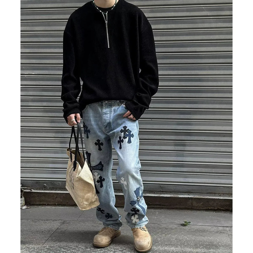 A solid colour loose pullover top for women in grey, shown as a layering piece.