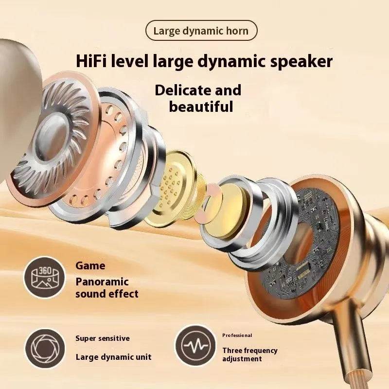Neck-mounted wireless Bluetooth headset with digital display, in black, skin colour, or orange, PC ABS construction