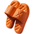 EVA bathroom slippers with thick sole in multiple colour options showing non-slip texture