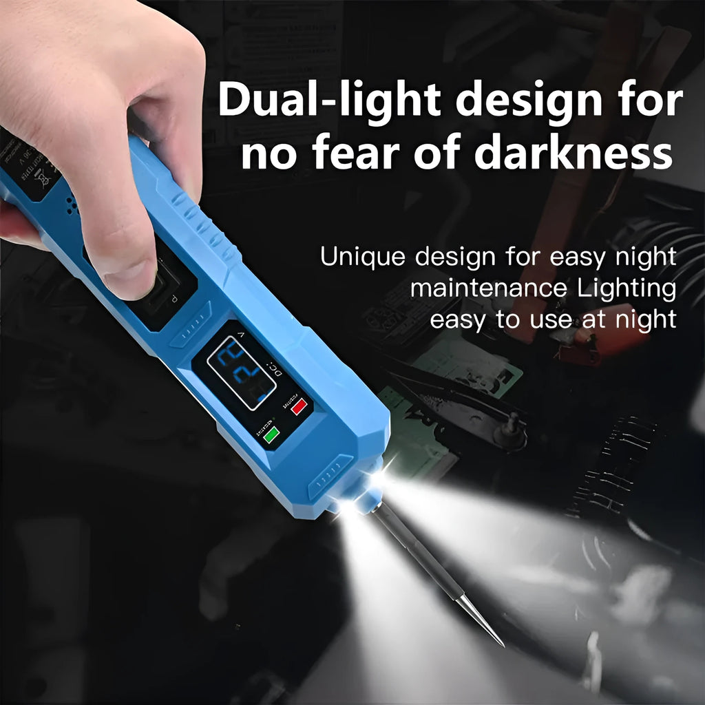 Multi-function driver skin analyzer with 8A overload protection, DC 7-36V, 1-8Amp, 4m or 4.5m cable, red or blue