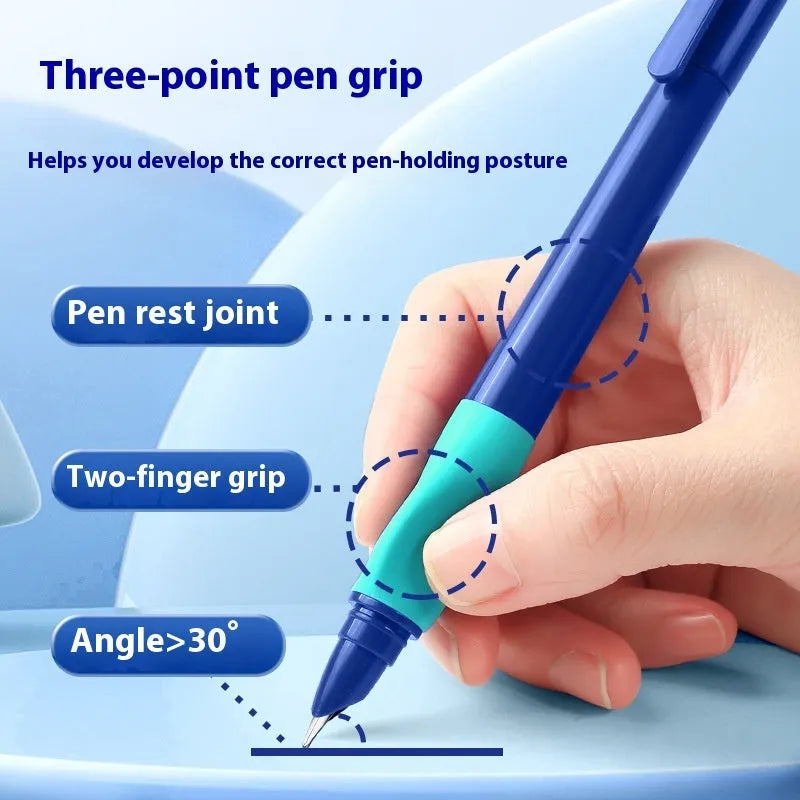 Student posture correction pen in blue, green gradient, purple, and orange colour options