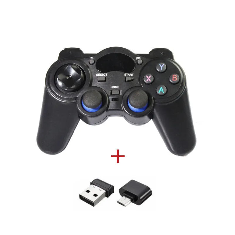2.4GHz wireless gamepad for smart TV and multi-platform gaming with ergonomic design