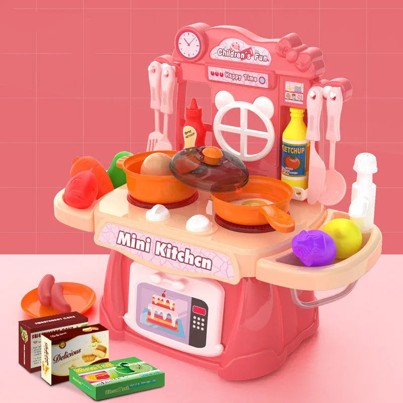 Plastic simulation kitchen toy for children's imaginative role play