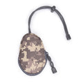 Outdoor multifunctional key pouch with telescopic rope in Oxford cloth measuring 13cm by 8cm