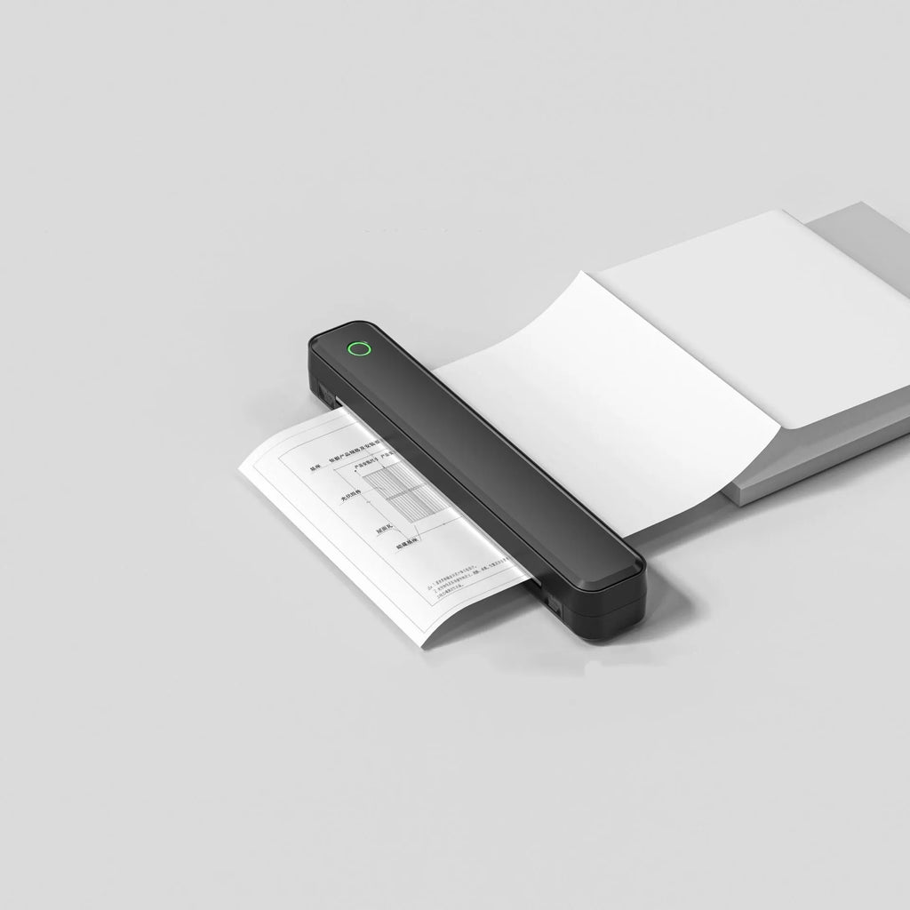 Black or white Bluetooth thermal printer for mobile phone connectivity and drawing printing