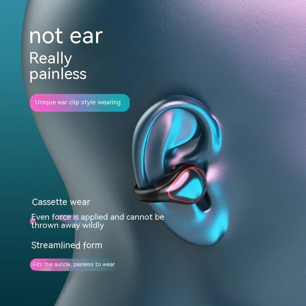 Mini Bluetooth invisible in-ear wireless sports headset with digital display charging case in Iron Gun Gray