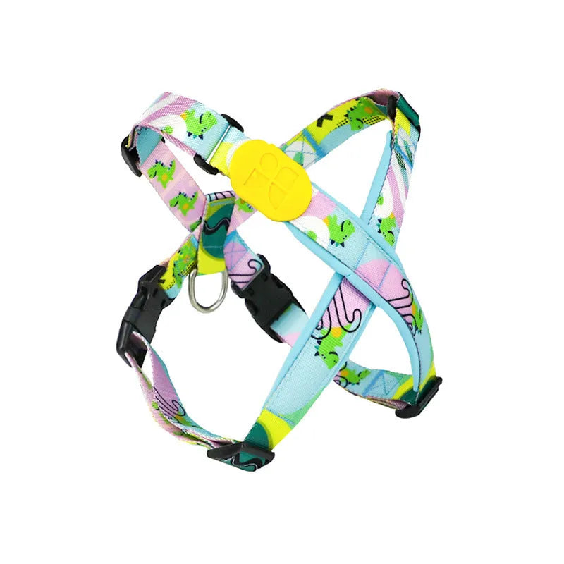 X-type pet traction walking dog chest strap made from nylon, available in multiple colours and sizes S M L