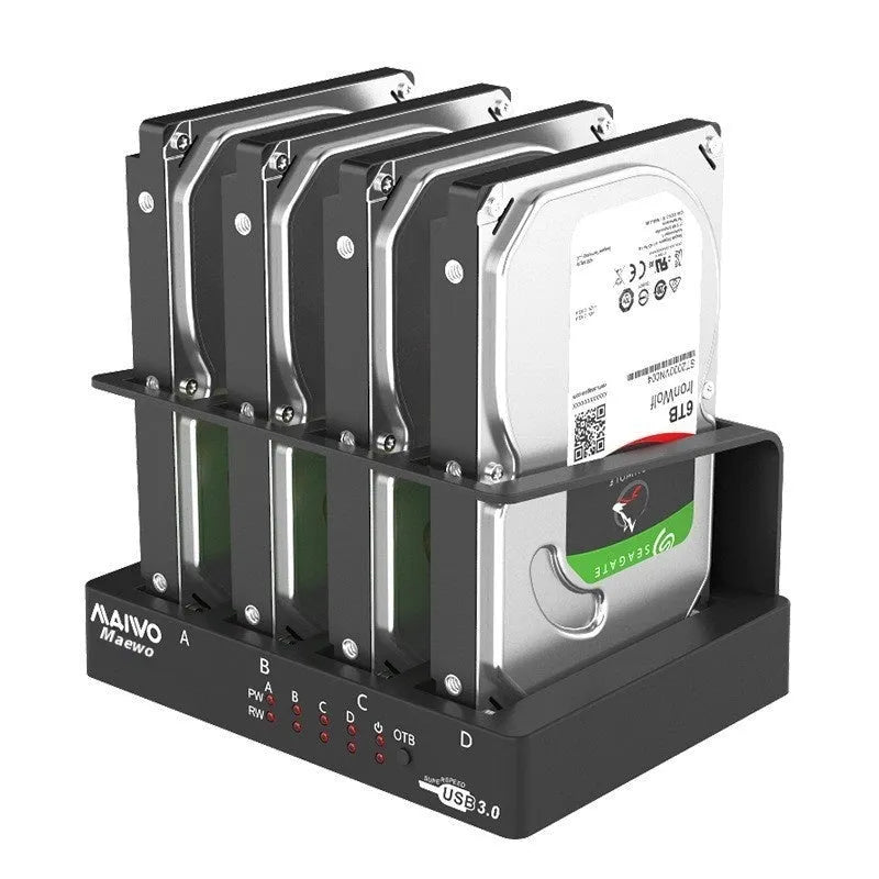 K305BU3S four-bay external hard drive enclosure expansion base for 2.5-inch SATA drives
