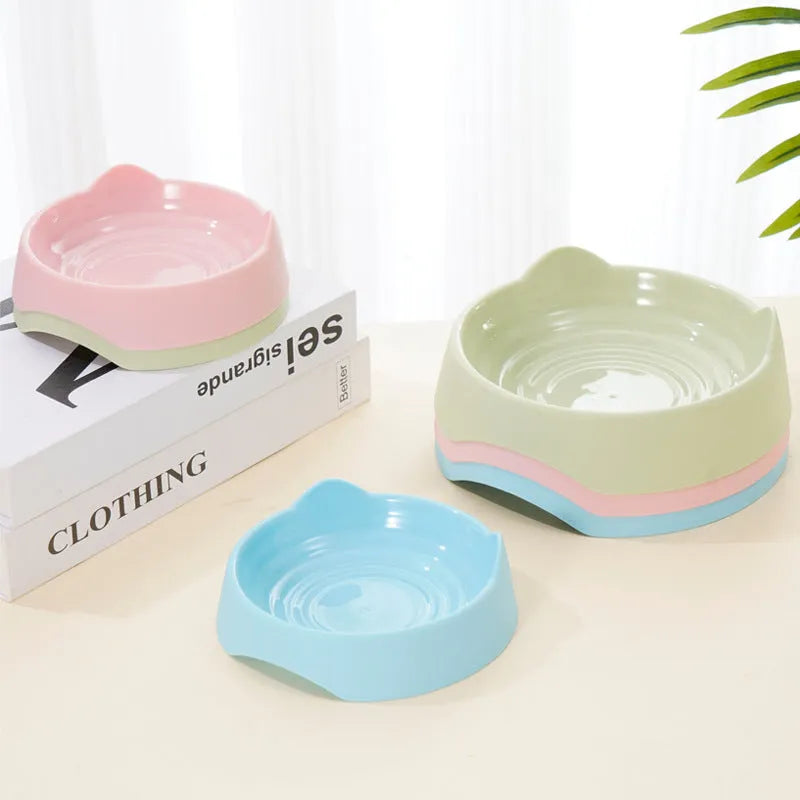 Ceramic dog slow feeder bowl with maze design in blue colour for controlling fast eating