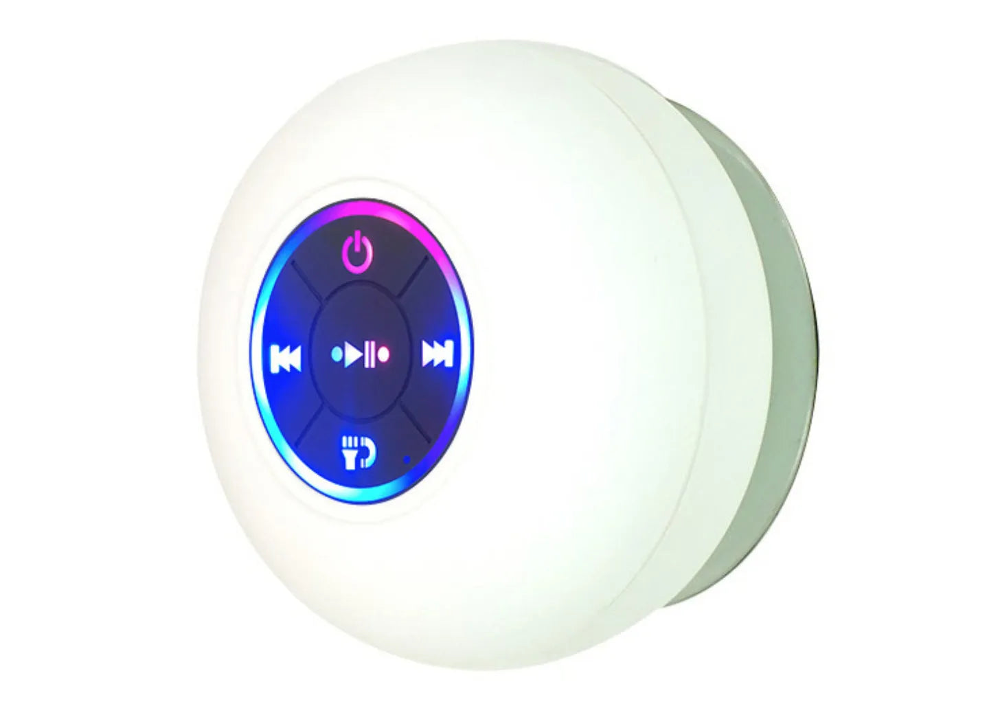 BTS07 waterproof Bluetooth speaker with large suction cup base in six colour options
