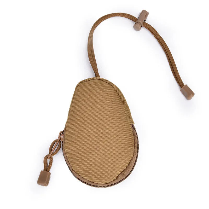 Outdoor multifunctional key pouch with telescopic rope in Oxford cloth measuring 13cm by 8cm