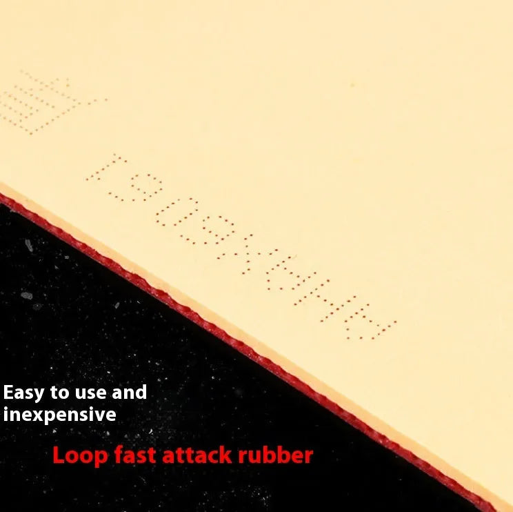 Fast Attack Sticky Classic-50 PF4-50 table tennis racket with red anti-rubber.