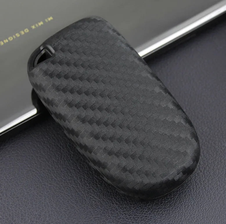 Silicone protective case with carbon fibre print for Dodge Chrysler Fiat car key fob