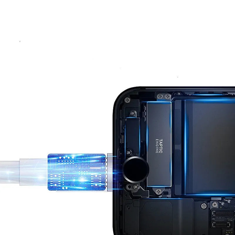 Apple Lightning charging cable for mobile phones with fast charge and data transfer capability