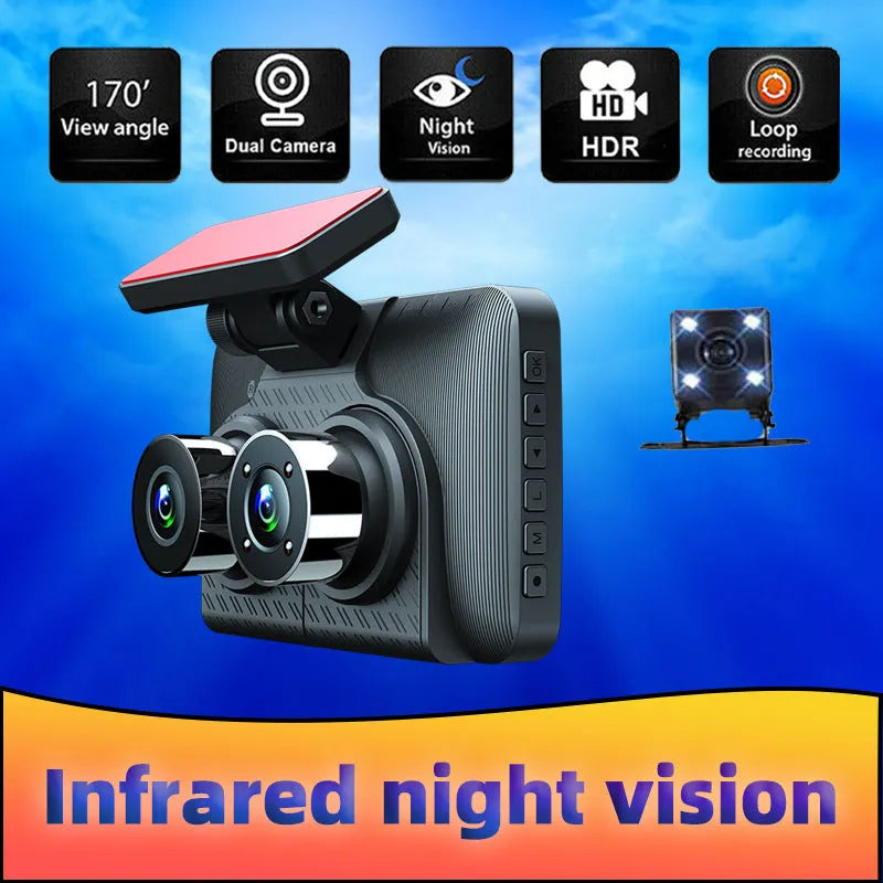 4 inch touch screen dashboard camera with wide angle lens for car recording