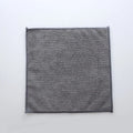 Grey square microfiber kitchen cleaning cloth for oilproof decontamination on pots and bowls