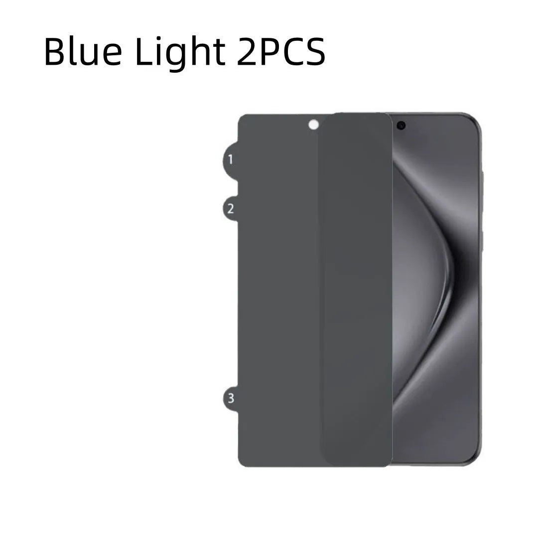 360 degree peep-proof TPU screen protector for iPhone 16 15 14 13 series privacy film in blue light and frosted options