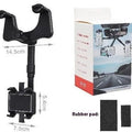 Anti-shake shockproof mobile phone holder navigation bracket in Mirror 5 Generation Black, plastic body, single pack