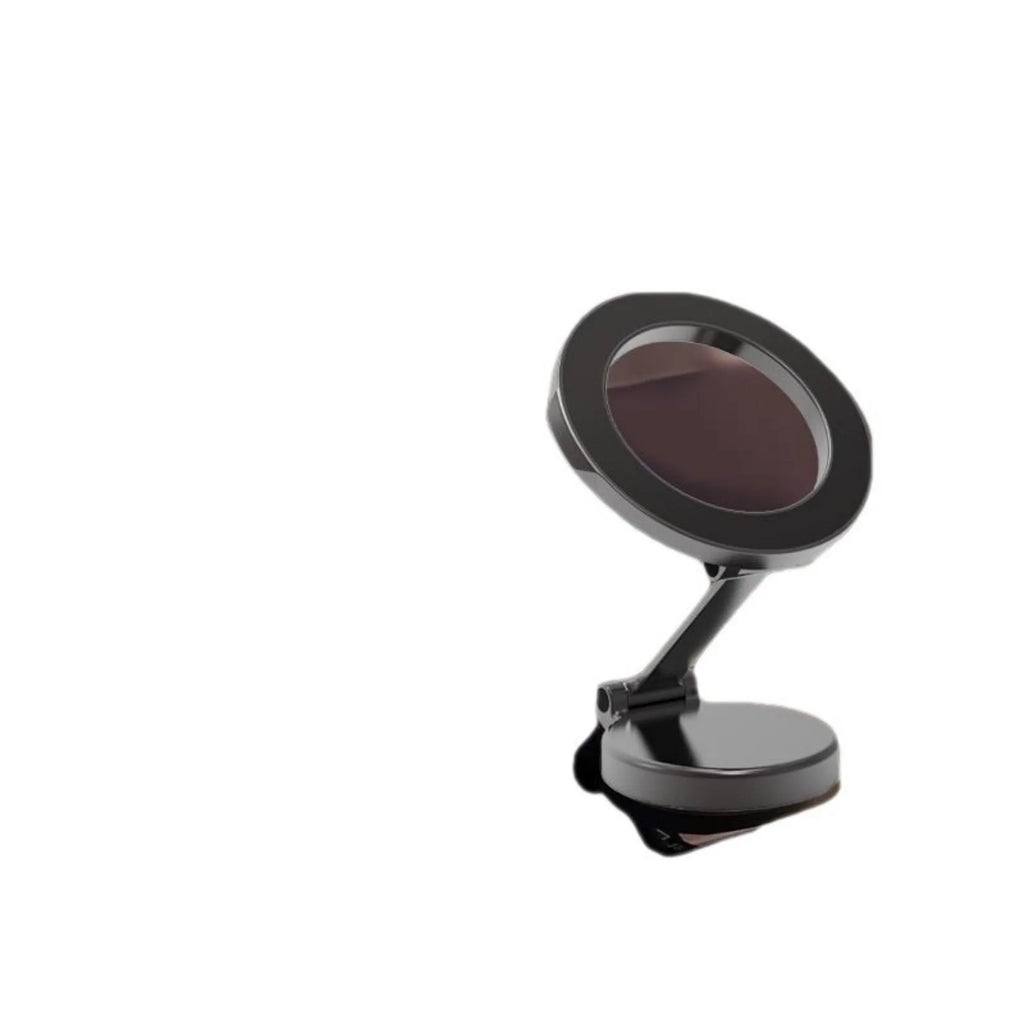 All-metal magnetic car phone mount in Qian colour on a car dashboard.