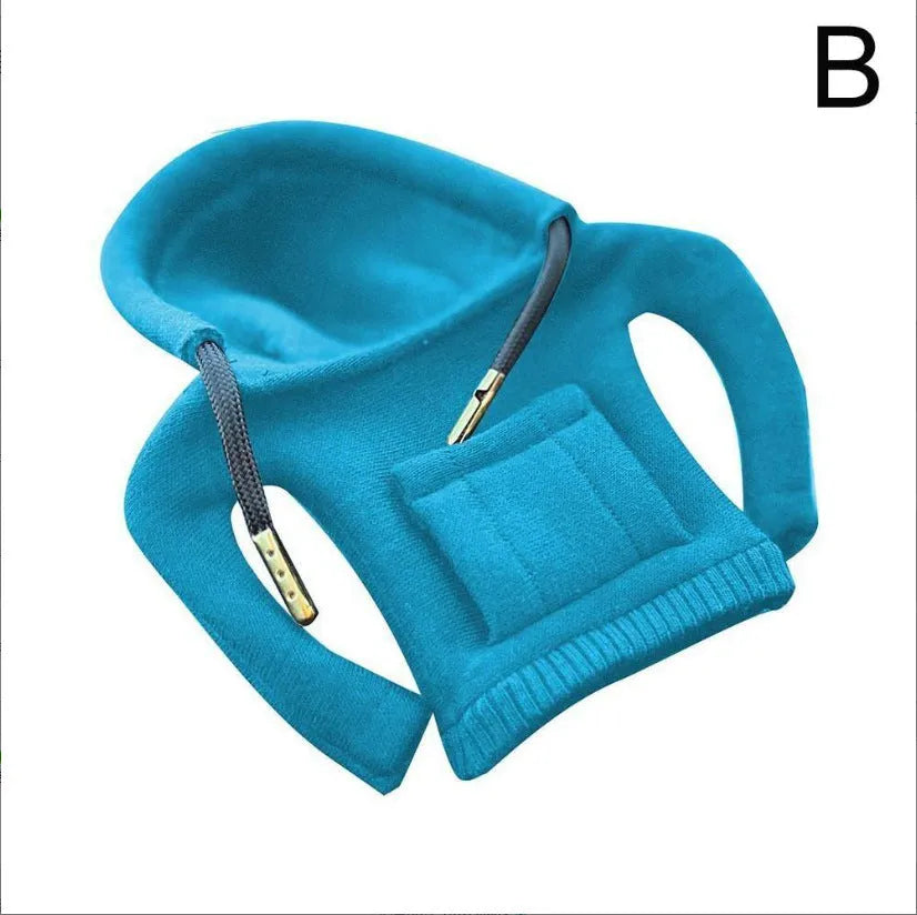 Cloth gear shift knob hoodie cover in multiple colours with 13x8cm dimensions