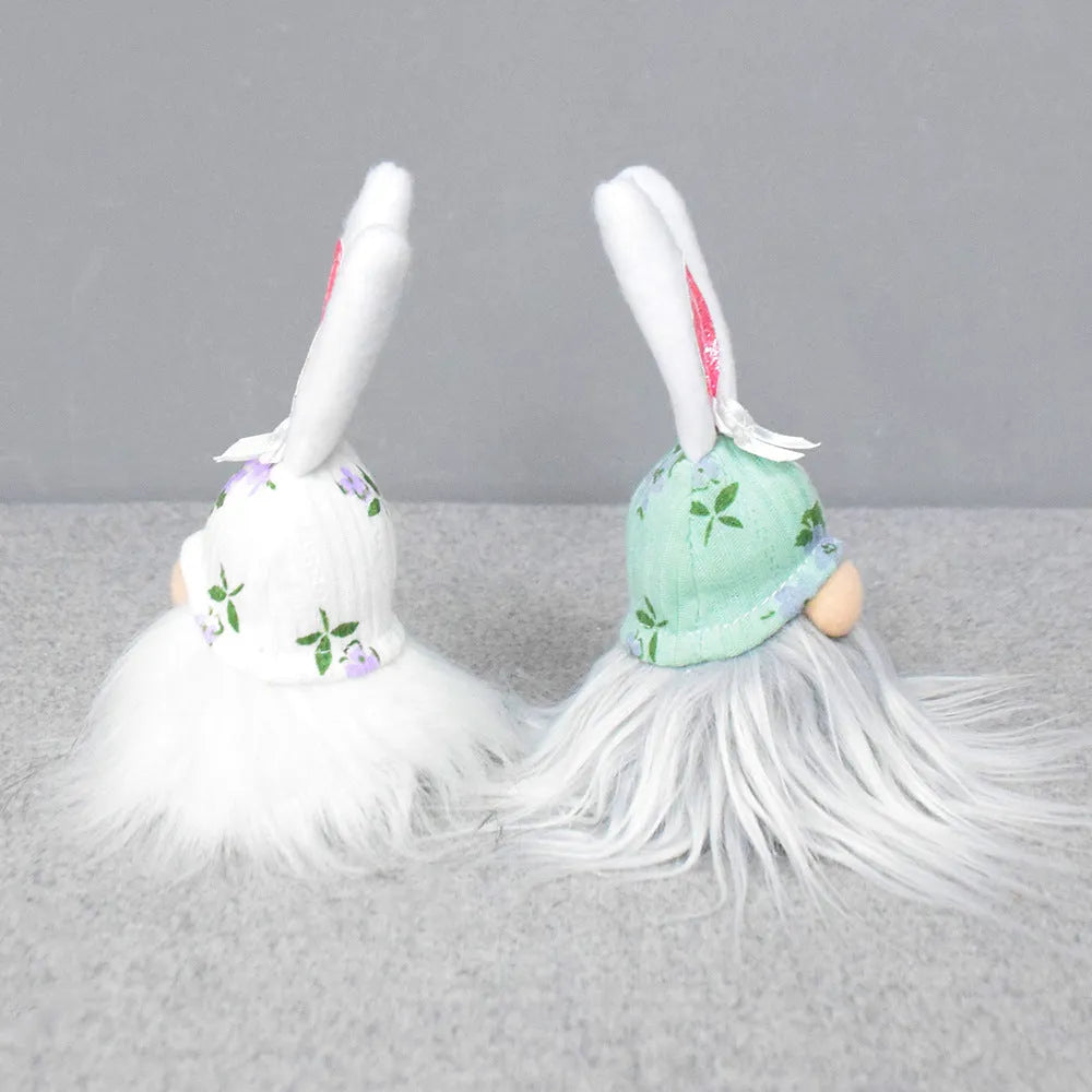 Home fashion Easter decoration doll ornament in white polyester with cute design