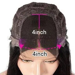 A woman wearing a long, gradient brown human hair lace front wig with a natural hairline.