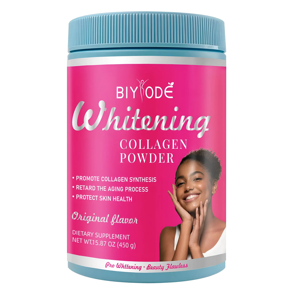 Wholesale collagen powder 450g bottle for adult beauty supplement with immune support and OEM options