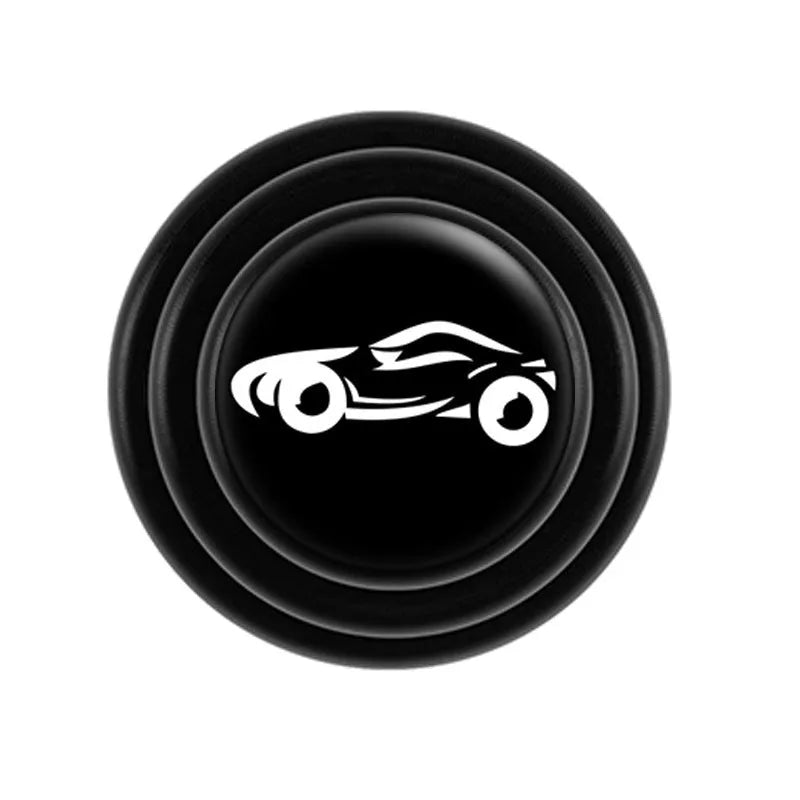 20mm diameter silicone car door shock pads in black and luminous colour options for vehicle protection