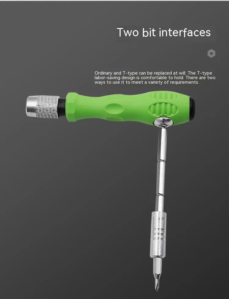 32-in-1 precision screwdriver set with multiple bits for mobile phone and electronics repair