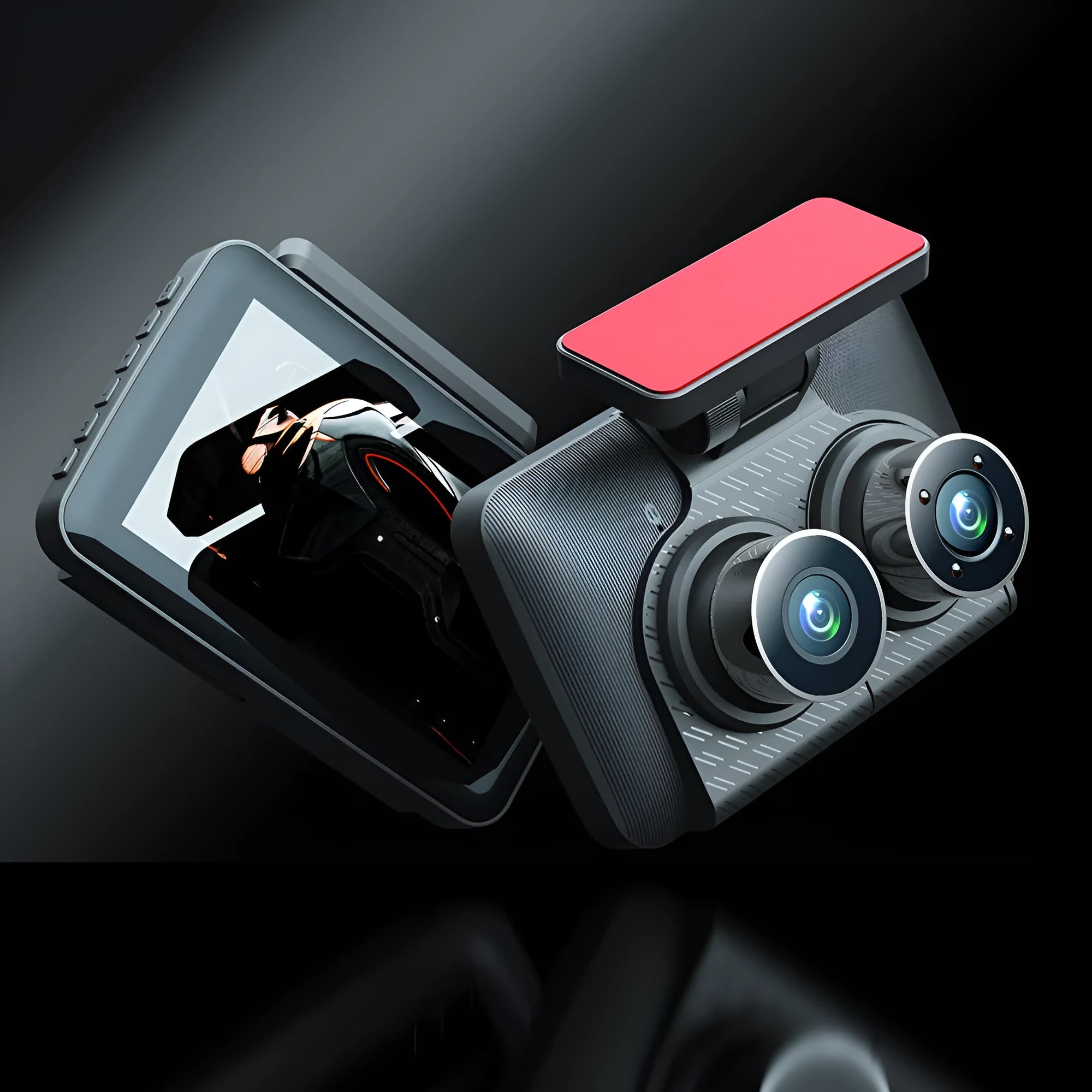 4 inch touch screen dashboard camera with wide angle lens for car recording