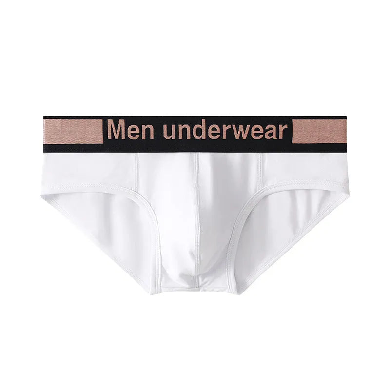 Men's modal briefs with gradient belt design in black, white or pink colours