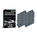 Pack of 12 white car scratch remover cloths measuring 10x20cm for automotive paint repair