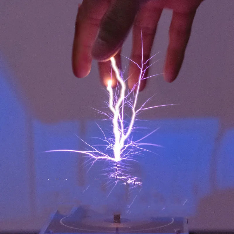 Music Tesla Coil 10cm vinyl record format with copper substrate, long arc and Bluetooth music dual mode