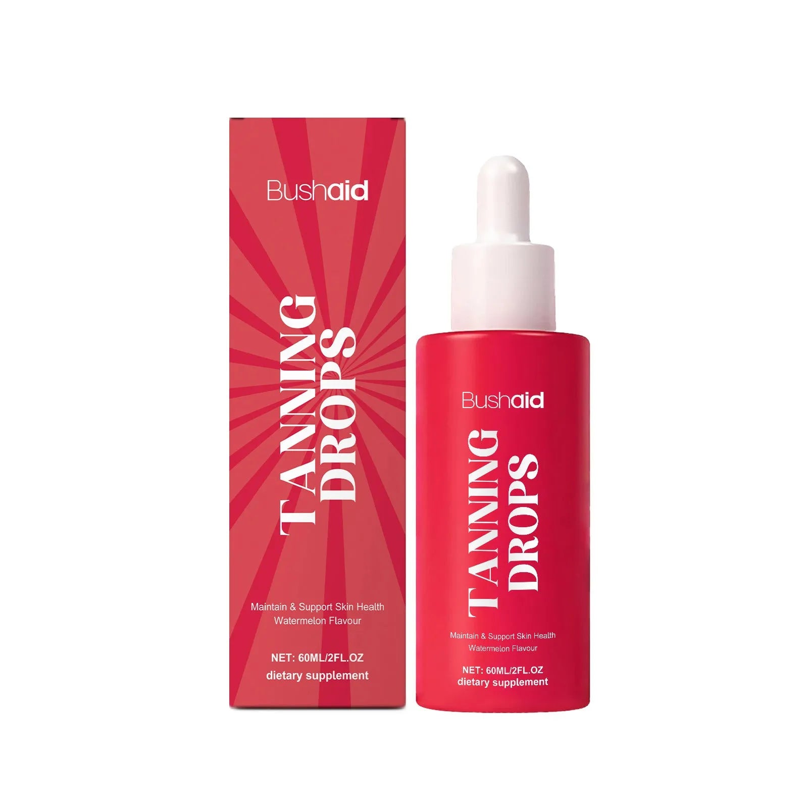 60ml bottle of Sun-free Natural Beauty Black Drops with droplet applicator for skin tone treatment