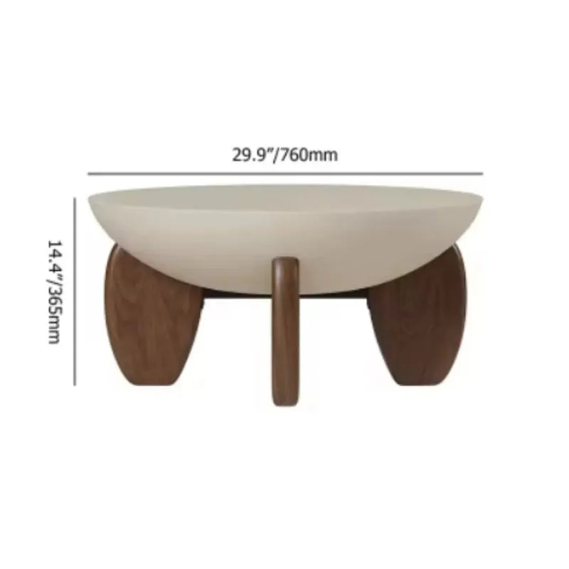 A white solid wood coffee table with adjustable legs and hidden storage compartments.