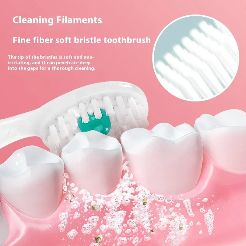 Box of 20 individually wrapped disposable bead toothbrushes in mint flavour.