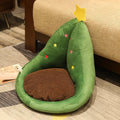 Plush fruit cushion in avocado, cactus, carrot, or peach design, 50 x 48 x 45 cm, for chair or floor