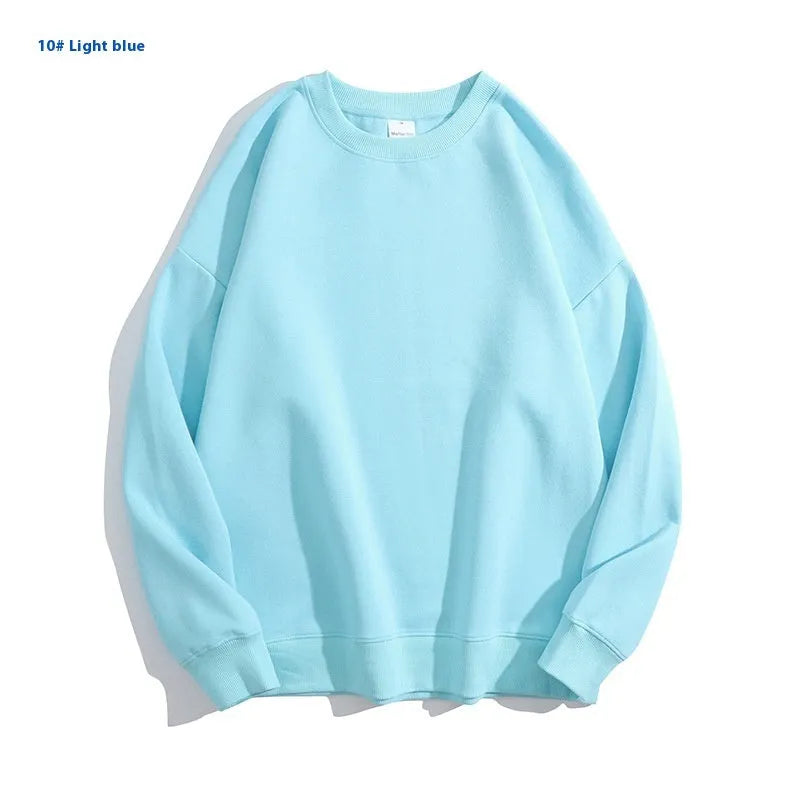 Women's loose black cotton off-the-shoulder sweater pullover with long sleeves.