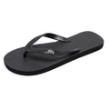 Men's black flip-flop slippers with a textured rubber sole and EVA upper.