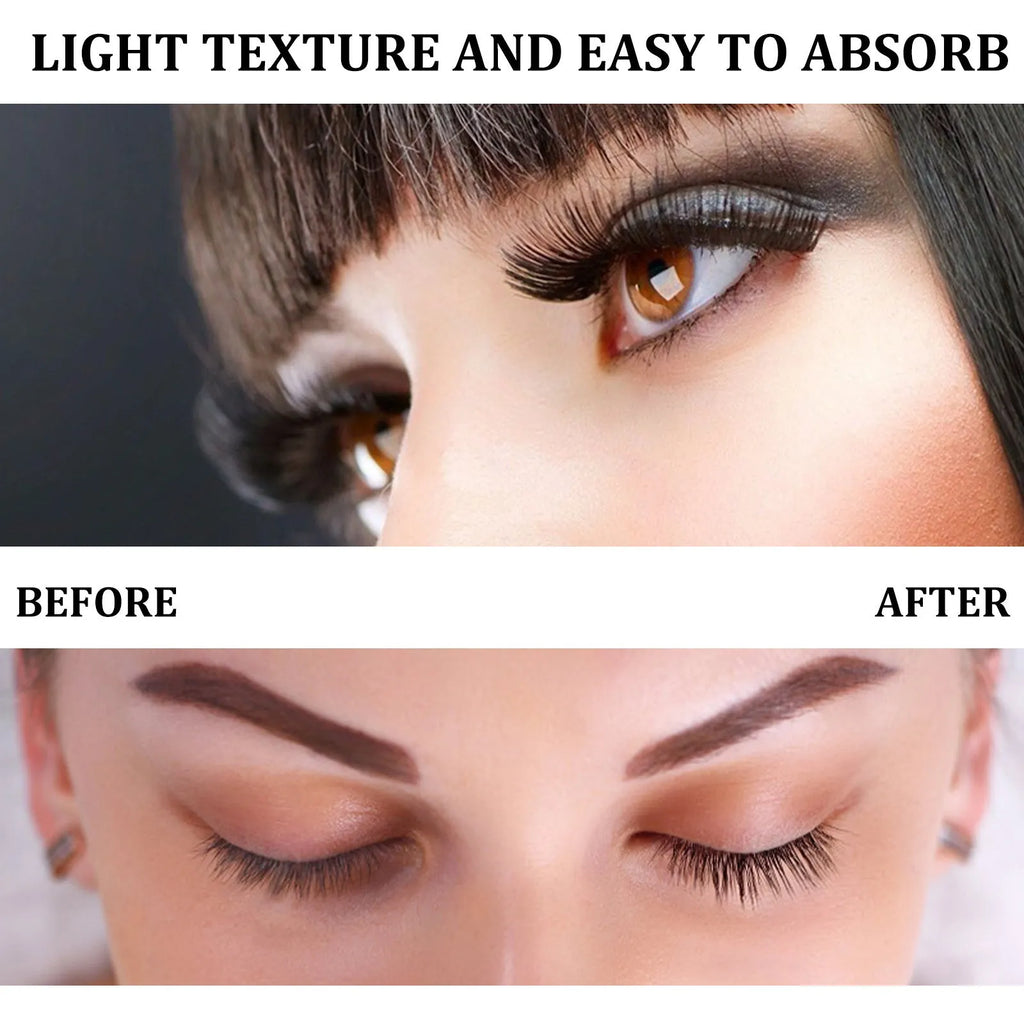3ml bottle of black eyelash essence with applicator for lash and brow treatment.