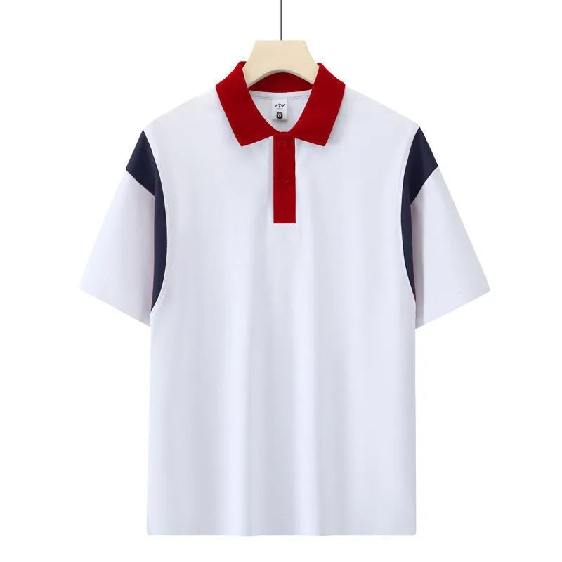Loose fit raglan short sleeve cotton top in black, red, or dark green colour.