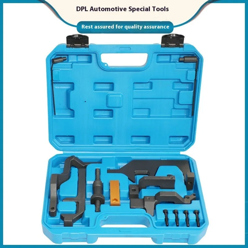 Blue alloy mini car repair tool set for BMW Peugeot engine maintenance